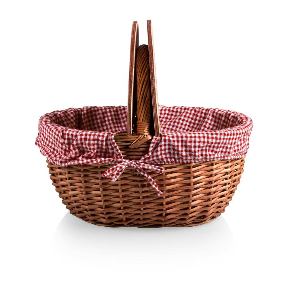 Gingham Country Picnic Basket Gift Julia's Florist Wilmington