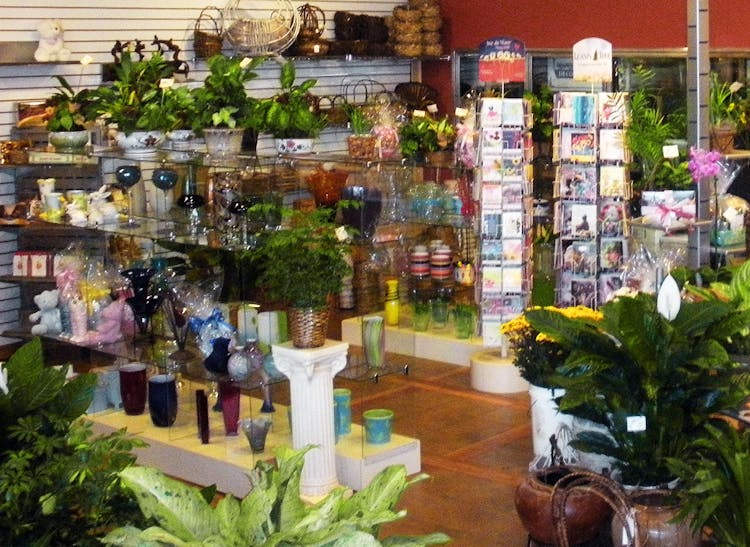 In addition to flowers and plants, Julia's offers a range of gifts and decorations